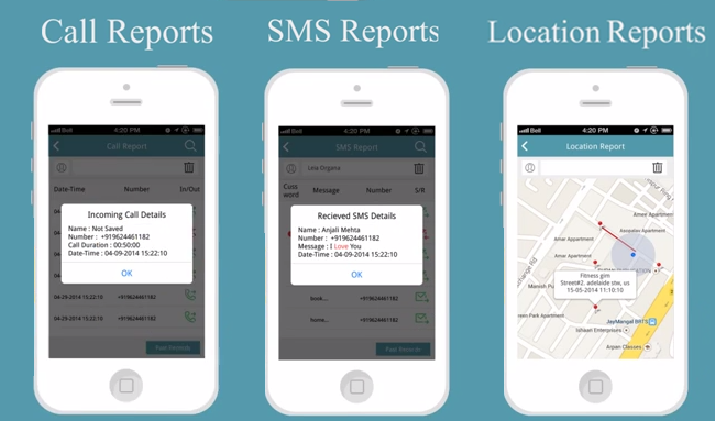 My Nino - call,sms, location report