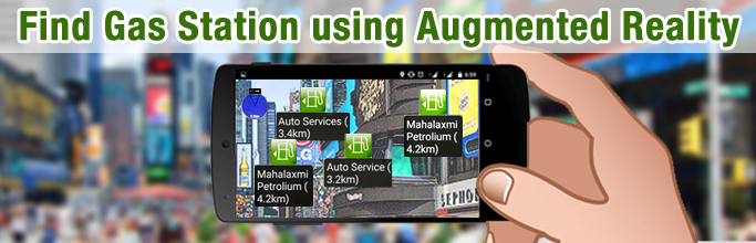 Find Gas Station using Augmented Reality