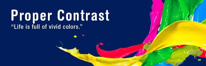 Proper Contrast
