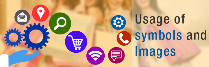 Usage of symbols and Images