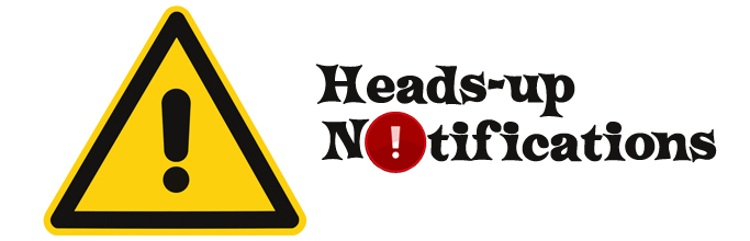 Heads-up Notifications