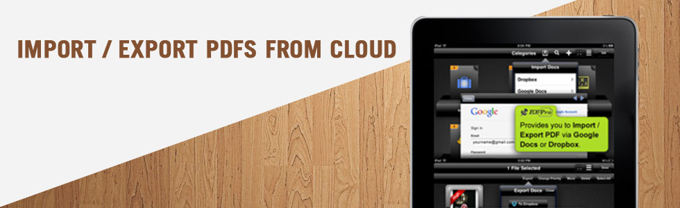 Import  Export PDFs from Cloud