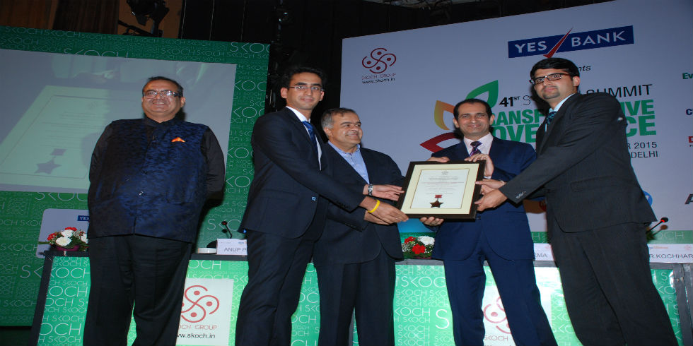 “Aaple Sarkar” Bags the Smart Governance Award at Skoch Awards