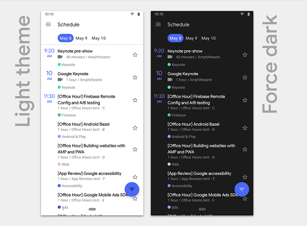 Dark mode
