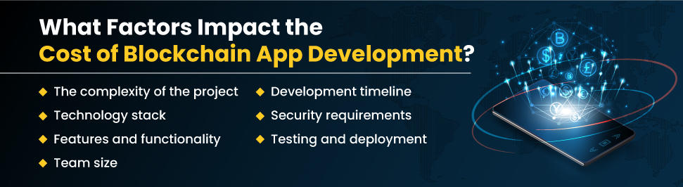 cost of blockchain app development